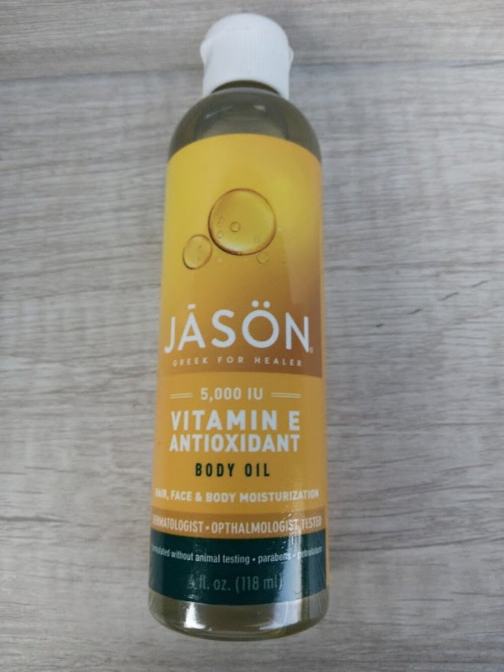 2pk-JASON Vitamin E 5,000 IU Moisturizing Body Oil, 4oz